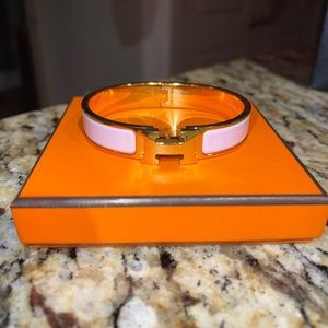 Authentic Hermès Clic H GM (pale pink)